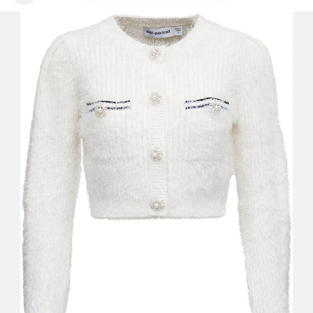 SELF PORTRAIT CROPPED Cardigan